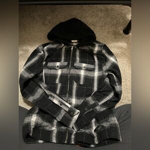 Men's Hooded Flannel Jacket